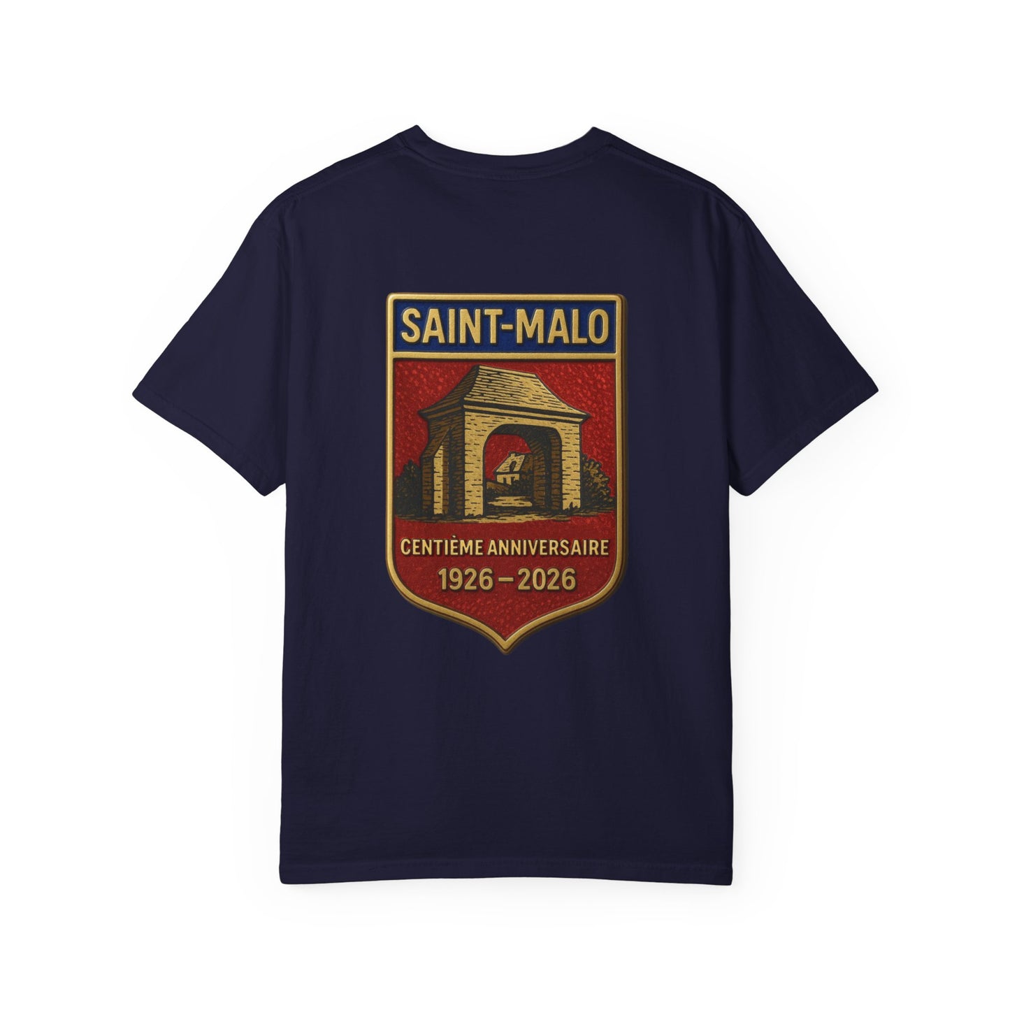 Saint-Malo Centennial 1926–2026 Vintage Shield T-Shirt