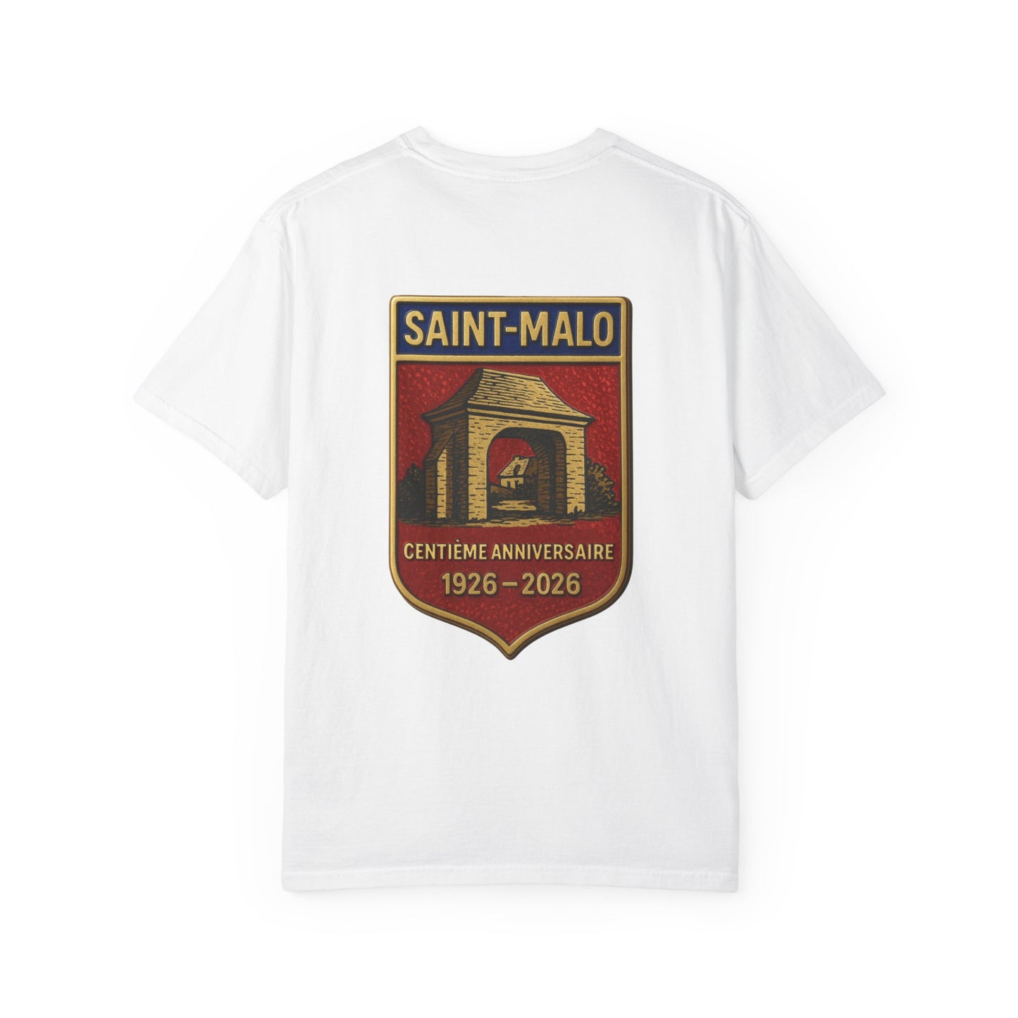 Saint-Malo Centennial 1926–2026 Vintage Shield T-Shirt