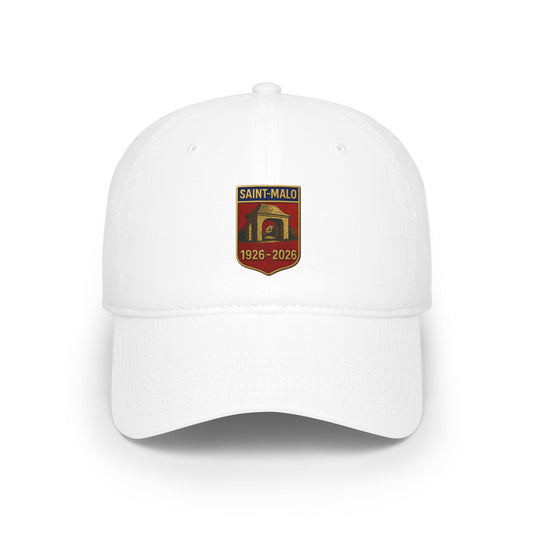 Saint-Malo Crest Baseball Cap — Embroidered Vintage Travel Hat