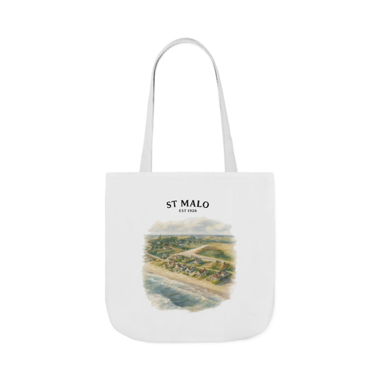 St Malo coastal print Tote | seaside town illustration, EST 1926