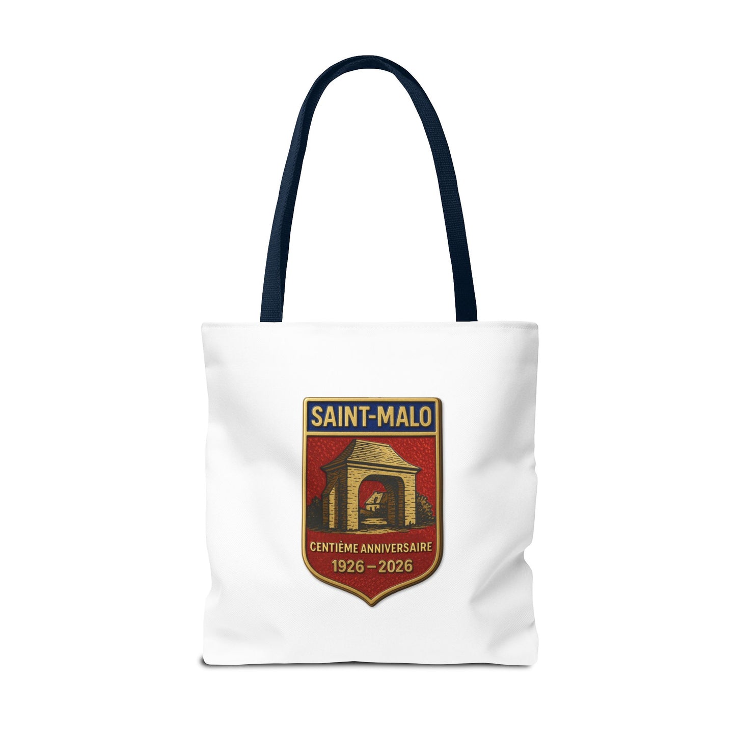 Saint-Malo Tote Bag – Vintage 'EST 1926' & Crest Travel Tote