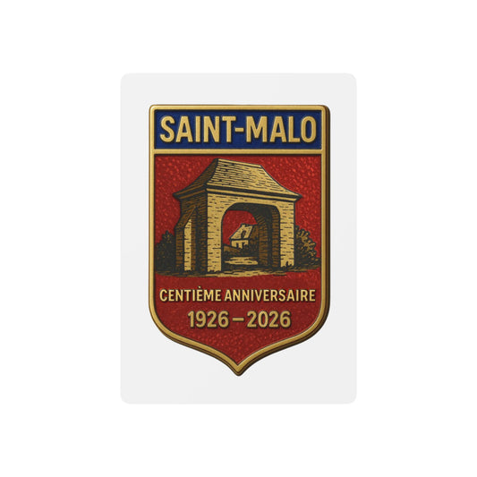 Saint-Malo Centennial Poker Playing Cards — 1926–2026 Commemorative Deck