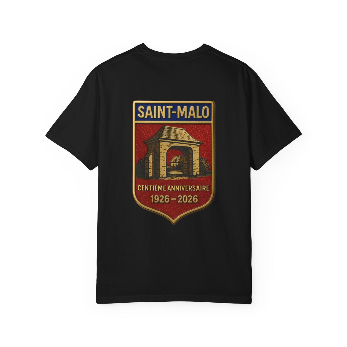 Saint-Malo Centennial 1926–2026 Vintage Shield T-Shirt