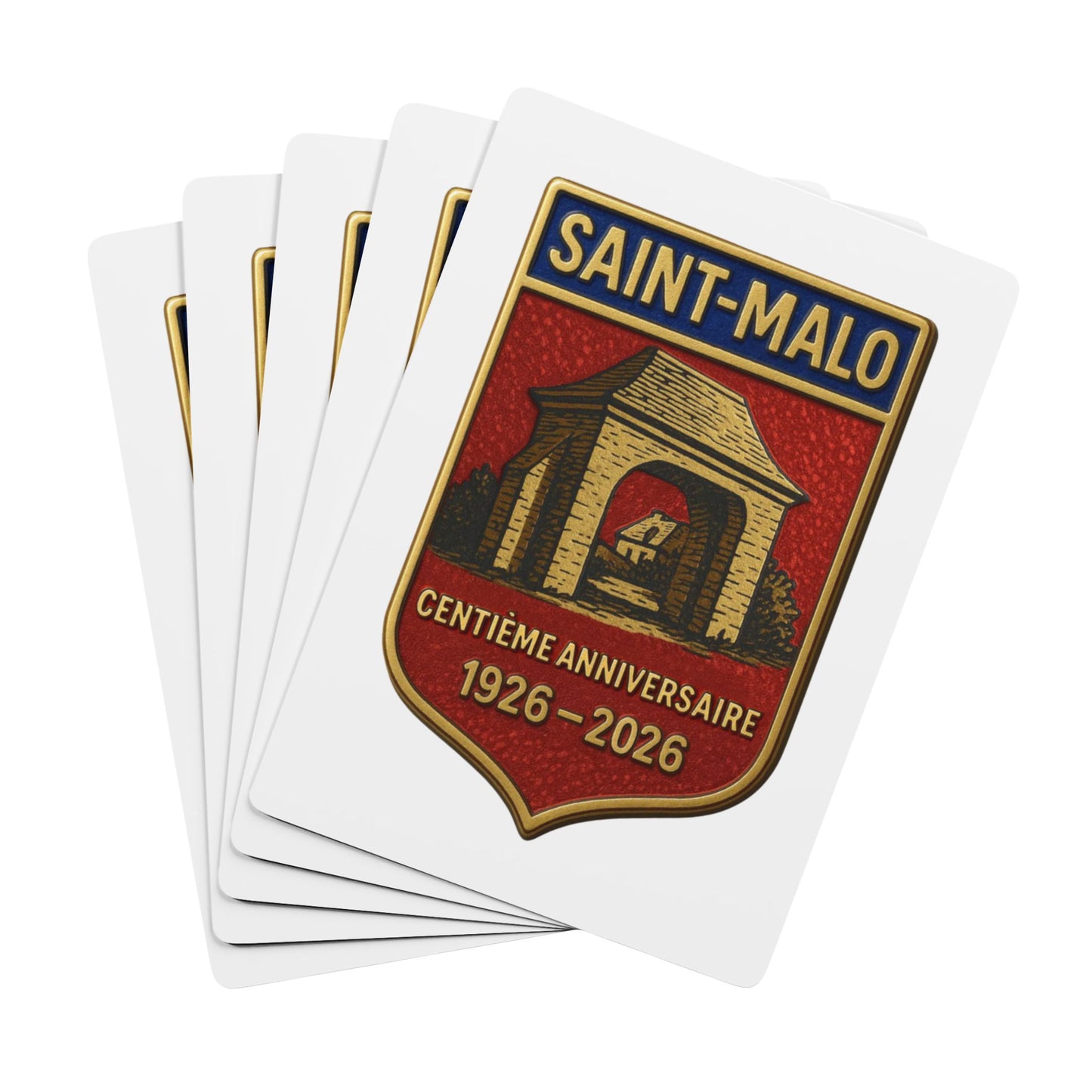 Saint-Malo Centennial Poker Playing Cards — 1926–2026 Commemorative Deck
