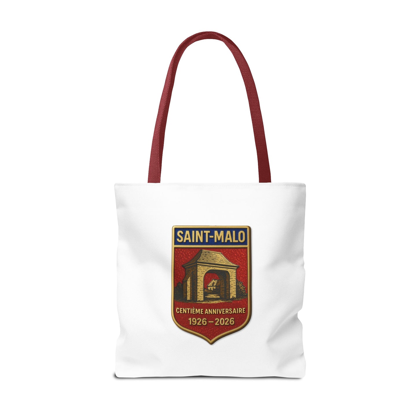 Saint-Malo Tote Bag – Vintage 'EST 1926' & Crest Travel Tote