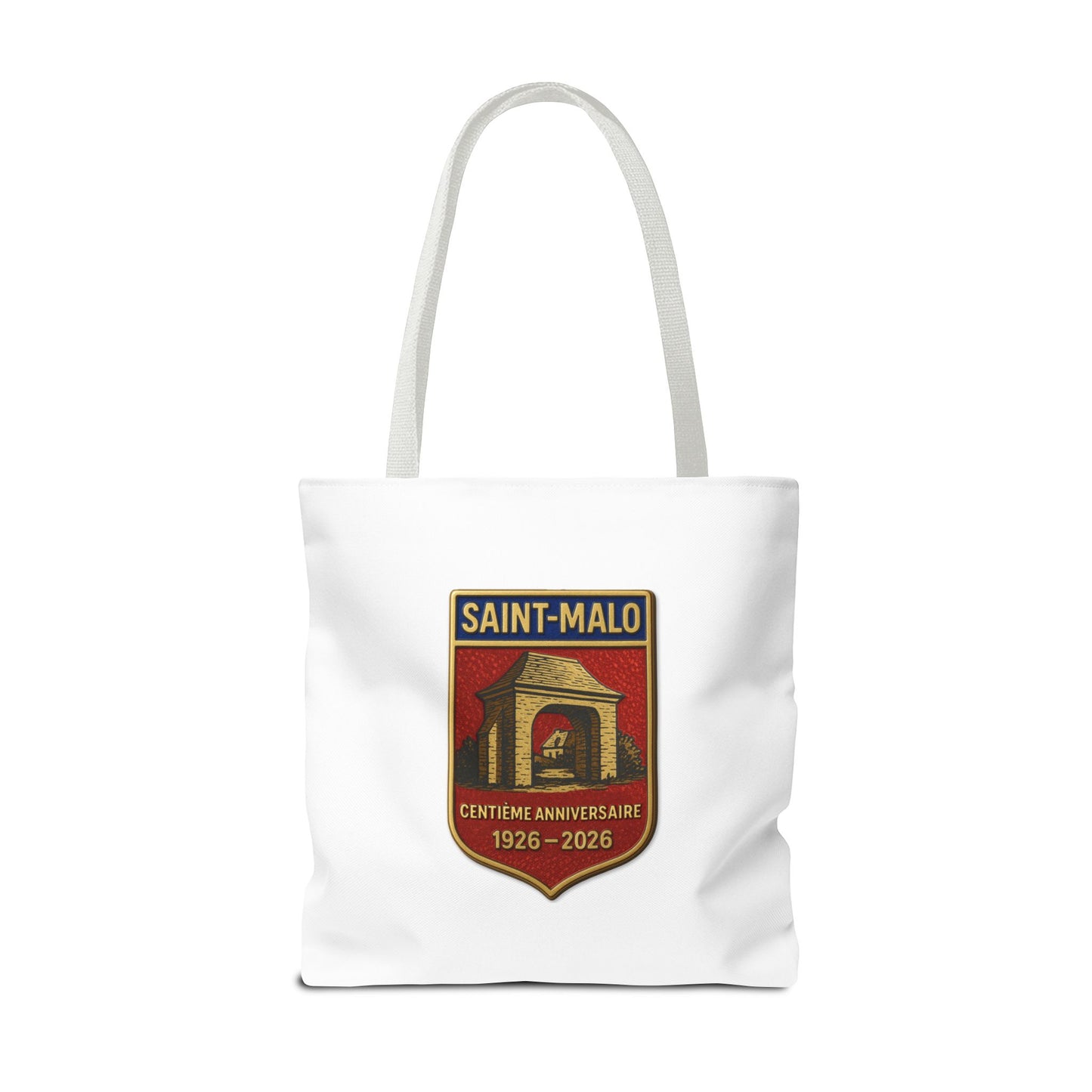 Saint-Malo Tote Bag – Vintage 'EST 1926' & Crest Travel Tote